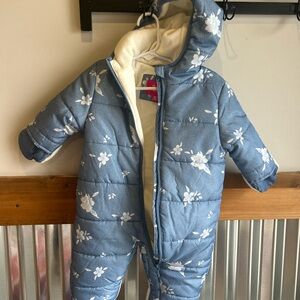 Wippette Blue and White Baby Snowsuit